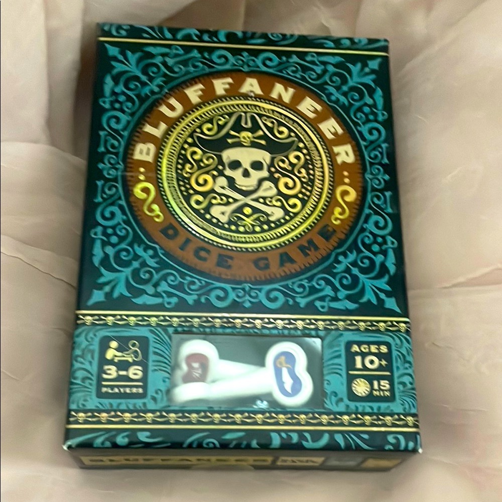 Bluffaneer Dice Game - Blue and Gold